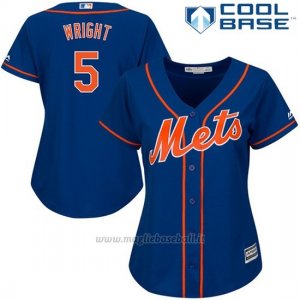 Maglia Baseball Donna New York Mets David Wright Cool Base Royal