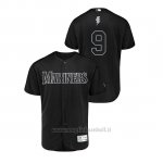Maglia Baseball Hombre Seattle Mariners 9 Dee Gordon 2019 Players Weekend Autentico Nero