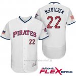 Maglia Baseball Uomo Pittsburgh Pirates 2017 Estrellas y Rayas Andrew Mccutchen Bianco Flex Base