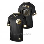 Maglia Baseball Hombre Chicago Cubs Custom 2019 Golden Edition Nero