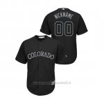 Maglia Baseball Hombre Colorado Rockies Personalizzate 2019 Players Weekend Nickname Replica Nero