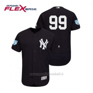 Maglia Baseball Uomo New York Yankees Aaron Judge Flex Base Entrenamiento De Primavera 2019 Blu