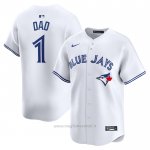 Maglia Baseball Uomo Toronto Blue Jays #1 Dad Home Limited Bianco