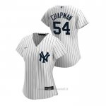 Maglia Baseball Donna New York Yankees Aroldis Chapman 2020 Replica Primera Bianco
