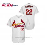 Maglia Baseball Uomo St. Louis Cardinals Jack Flaherty 150th Aniversario Patch Flex Base Bianco