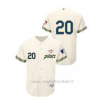 Maglia Baseball Hombre Seattle Mariners Daniel Vogelbach Turn Back The Clock 20 Autentico Cream