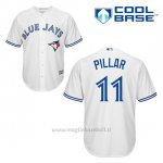 Maglia Baseball Uomo Toronto Blue Jays Kevin Pillar 11 Bianco 1ªCool Base