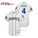 Maglia Baseball Uomo Padres Wil Myers 50th Aniversario 1ªFlex Base Blanco