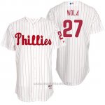 Maglia Baseball Uomo Philadelphia Phillies Aaron Nola Bianco Turn Back The Clock