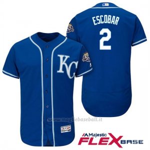 Maglia Baseball Uomo Kansas City Royals Alcides Escobar 50th Season Flex Base