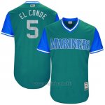 Maglia Baseball Uomo Seattle Mariners 2017 Little League World Series Guillermo Herojoia Aqua