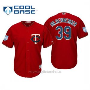 Maglia Baseball Uomo Minnesota Twins Trevor Hildenberger Cool Base Entrenamiento De Primavera 2019 Rosso
