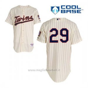 Maglia Baseball Uomo Minnesota Twins Rod Carew 29 Crema Alterner Cool Base