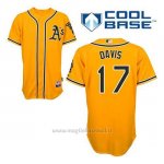 Maglia Baseball Uomo Oakland Athletics Ike Davis 17 Or Alterner Cool Base