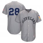 Maglia Baseball Uomo Cleveland Indians Mensindians Corey Kluber Grigio 1917 Turn Back The Clock