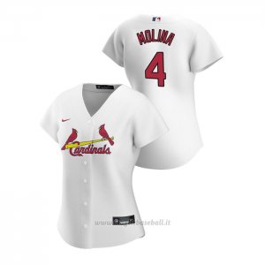 Maglia Baseball Donna St. Louis Cardinals Yadier Molina 2020 Replica Primera Bianco