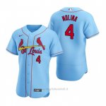 Maglia Baseball Uomo St. Louis Cardinals Yadier Molina Autentico 2020 Alternato Blu
