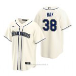 Maglia Baseball Uomo Seattle Mariners Robbie Ray Replica Alternato Crema