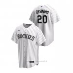 Maglia Baseball Uomo Colorado Rockies Ian Desmond Replica Primera Bianco
