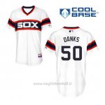 Maglia Baseball Uomo Chicago White Sox John Danks 50 Bianco Alterner Cool Base