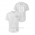 Maglia Baseball Hombre Cincinnati Reds 19 Joey Votto 2019 Players Weekend Autentico Bianco
