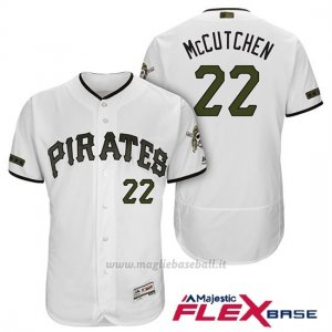 Maglia Baseball Uomo Pittsburgh Pirates Andrew Mccutchen Bianco 2018 1ªAlterner Flex Base
