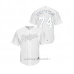 Maglia Baseball Uomo Los Angeles Dodgers Kenley Jansen 2019 Players Weekend Kenleyf Ornia Replica Bianco