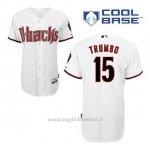 Maglia Baseball Uomo Arizona Diamondbacks 15 Mark Trumbo 1ªBianco Cool Base