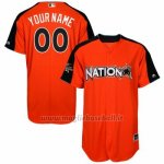 Maglia Baseball Uomo National League 2017 MLB All-Star Game Personalizzate Arancione