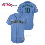 Maglia Baseball Uomo Seattle Mariners Edwin Encarnacion 2019 Entrenamiento De Primavera Flex Base Blu Luminoso