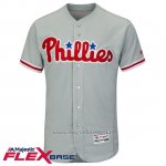 Maglia Baseball Uomo Philadelphia Phillies Blank Grigio Flex Base Autentico Collezione