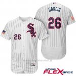 Maglia Baseball Uomo Chicago White Sox 2017 Estrellas Y Rayas 26 Avisail Garcia Bianco Flex Base