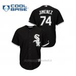 Maglia Baseball Uomo Chicago White Sox Eloy Jimenez Cool Base Majestic Alternato Nero