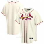 Maglia Baseball Uomo St. Louis Cardinals Alternato Replica Crema