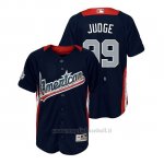 Maglia Baseball Bambino All Star Game Majestic Aaron Judge 2018 1ªRun Derby American League Blu