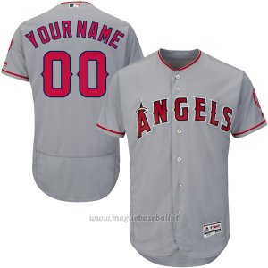 Maglia Los Angeles Angels Personalizzate Grigio