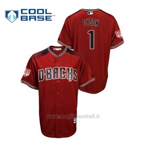 Maglia Baseball Uomo Arizona Diamondbacks Jarrod Dyson 2019 Entrenamiento De Primavera Cool Base Rosso