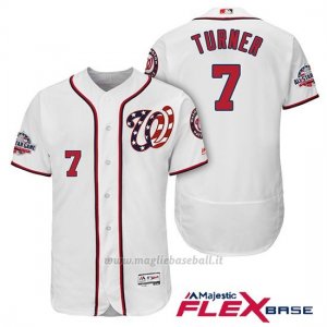 Maglia Baseball Uomo Washington Nationals Trea Turner Bianco 2018 All Star 1ªAlterner Flex Base