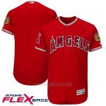 Maglia Baseball Uomo Los Angeles Angels Scarlet 2017 Allenamento Primaverile Flex Base