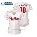 Maglia Baseball Donna Philadelphia Phillies J.t. Realmuto Cool Base Majestic 1ªBianco