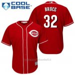 Maglia Baseball Uomo Cincinnati Reds Jay Bruce 32 Rosso Alterner Cool Base