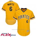 Maglia Baseball Uomo Pittsburgh Pirates Starling Marte Majestic Autentico Collezione Or Flex Base