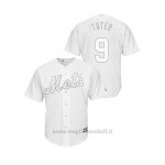 Maglia Baseball Uomo New Y Ork Mets Brandon Nimmo 2019 Players Weekend Replica Bianco