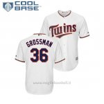 Maglia Baseball Uomo Minnesota Twins Robbie Grossman Cool Base Majestic 1ªBianco