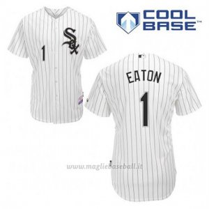 Maglia Baseball Uomo Chicago White Sox 1 Adam Eaton Bianco 1ªCool Base