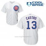 Maglia Baseball Uomo Chicago Cubs 13 Starlin Castro Bianco 1ªCool Base