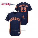 Maglia Baseball Uomo Houston Astros Michael Brantley 150th Aniversario Patch Flex Base Blu