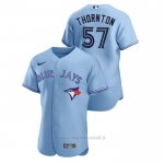 Maglia Baseball Uomo Toronto Blue Jays Trent Thornton Autentico 2020 Alternato Blu