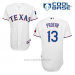 Maglia Baseball Uomo Texas Rangers Jurickson Profar 13 Bianco 1ªCool Base