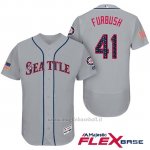 Maglia Baseball Uomo Seattle Mariners 2017 Estrellas y Rayas Charlie Furbush Grigio Flex Base